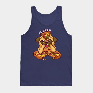 Pizza lover - Pug dog pizza shirt Tank Top